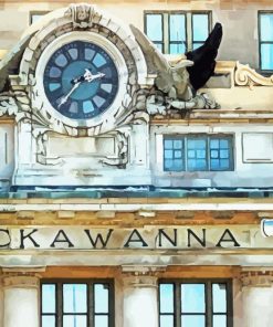 Lackawanna Train Station Scranton Art paint by numbers