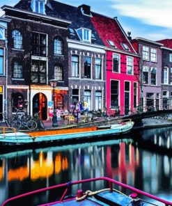 Leiden City Buildings paint by numbers