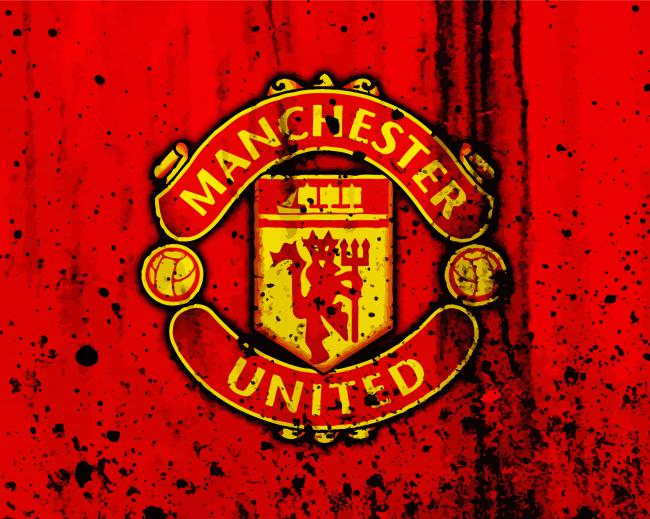 Manchester United Logo Art paint by numbers