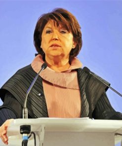 Martine Aubry Frensh Politician paint by number