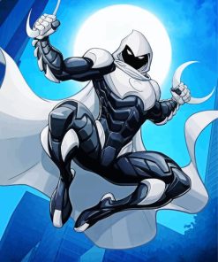 Marvel Moon Knight Hero paint by number