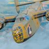 Military B 24 Bomber paint by numbers