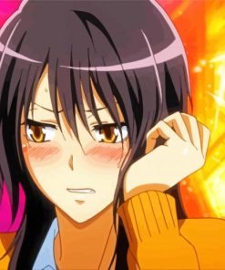 Misaka Maid Sama Character paint by numbers