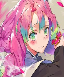 Mitsuri Anime Girl paint by numbers