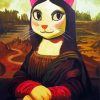 Mona Lisa Cat Art paint by numbers