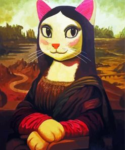 Mona Lisa Cat Art paint by numbers