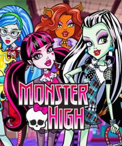 Monster High Poster paint by numbers