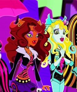 Monster High Characters paint by numbers