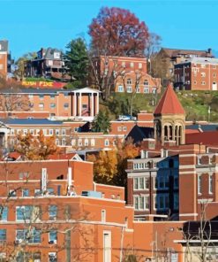 Morgantown Buildings paint by numbers