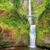 Multnomah Waterfall Landscape paint by number