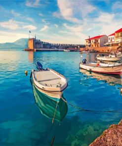 Nafpaktos Greece paint by numbers