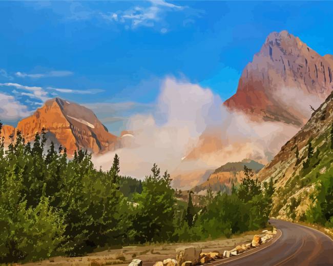 National Park Landscapes paint by numbers