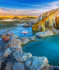 Natural Spa Hot Springs paint by numbers