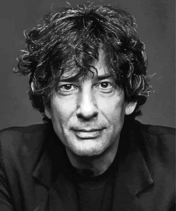 Neil Gaiman English Writer paint by number