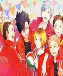 Nekoma Team Art paint by numbers