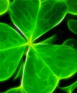Neo Shamrock paint by number