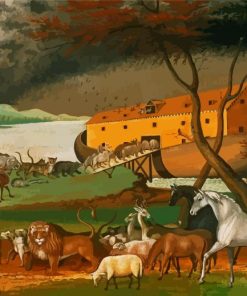 Artistic Noahs Ark paint by numbers