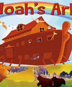 Noahs Ark Cartoon paint by numbers