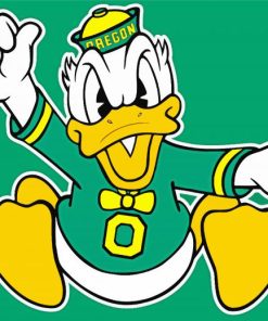 Oregon Ducks Logo paint by number