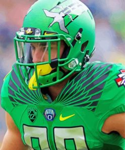 Oregon Ducks Football Player paint by number