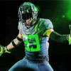 Oregon Ducks Player paint by number