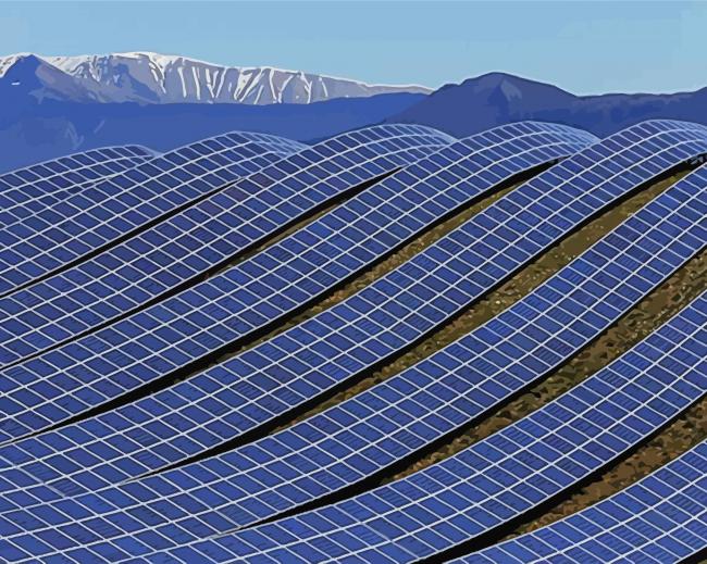 Panels paint by number