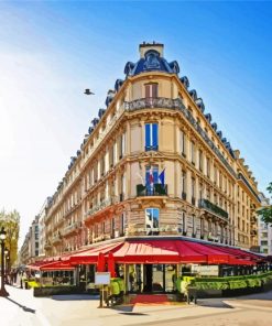 Parisian Coffee Shop paint by numbers