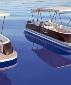 Pontoon Boats paint by number