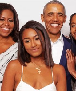 President Barack Obama Family paint by number