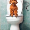 Puppy Dog In Toilet paint by numbers