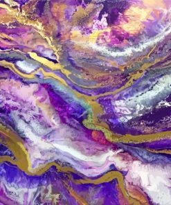 Purple Geode paint by numbers