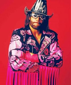 Randy Savage Wrestler paint by number