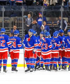 Rangers New York Team paint by numbers