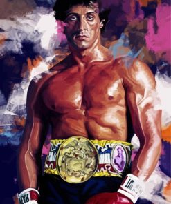 Rocky Balboa Art paint by numbers