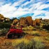 Rusty Red Truck In Pioneertown paint by numbers