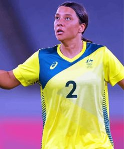 Sam Kerr Australian Soccer Player paint by number