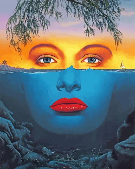 Sea Girl paint by numbers