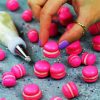 Small French Pink Macarons paint by number