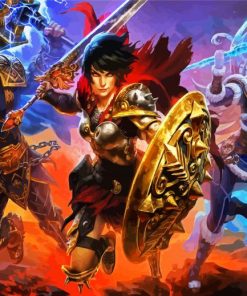 Smite Game Characters paint by number