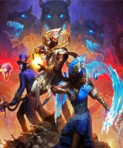 Smite Online Game paint by number