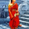 South Indian Lady Art paint by number