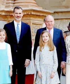 Spanish Royal Family paint by number