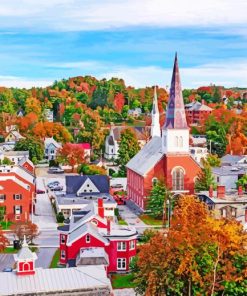 Spiritual Stars Hollow Town paint by numbers
