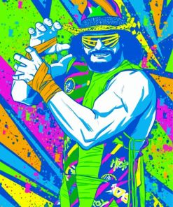 Pop Art Macho Man paint by number