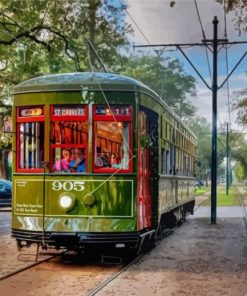 St Charles Street Car Engines paint by numbers