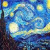 Starry The Night Painting paint by numbers