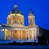 Superga Basilica Torino paint by number