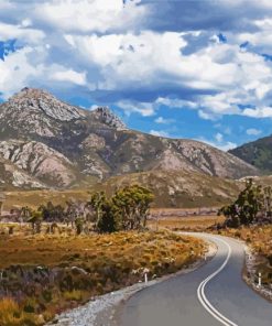 Tasmania Mountains paint by numbers