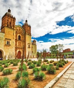 Templo De Santo Domingo Oaxaca Mexico paint by numbers