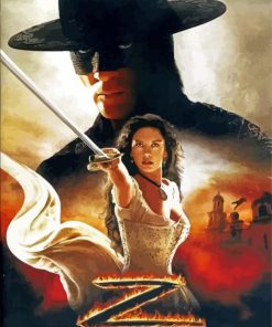 The Legend Of Zorro Poster Movie paint by numbers